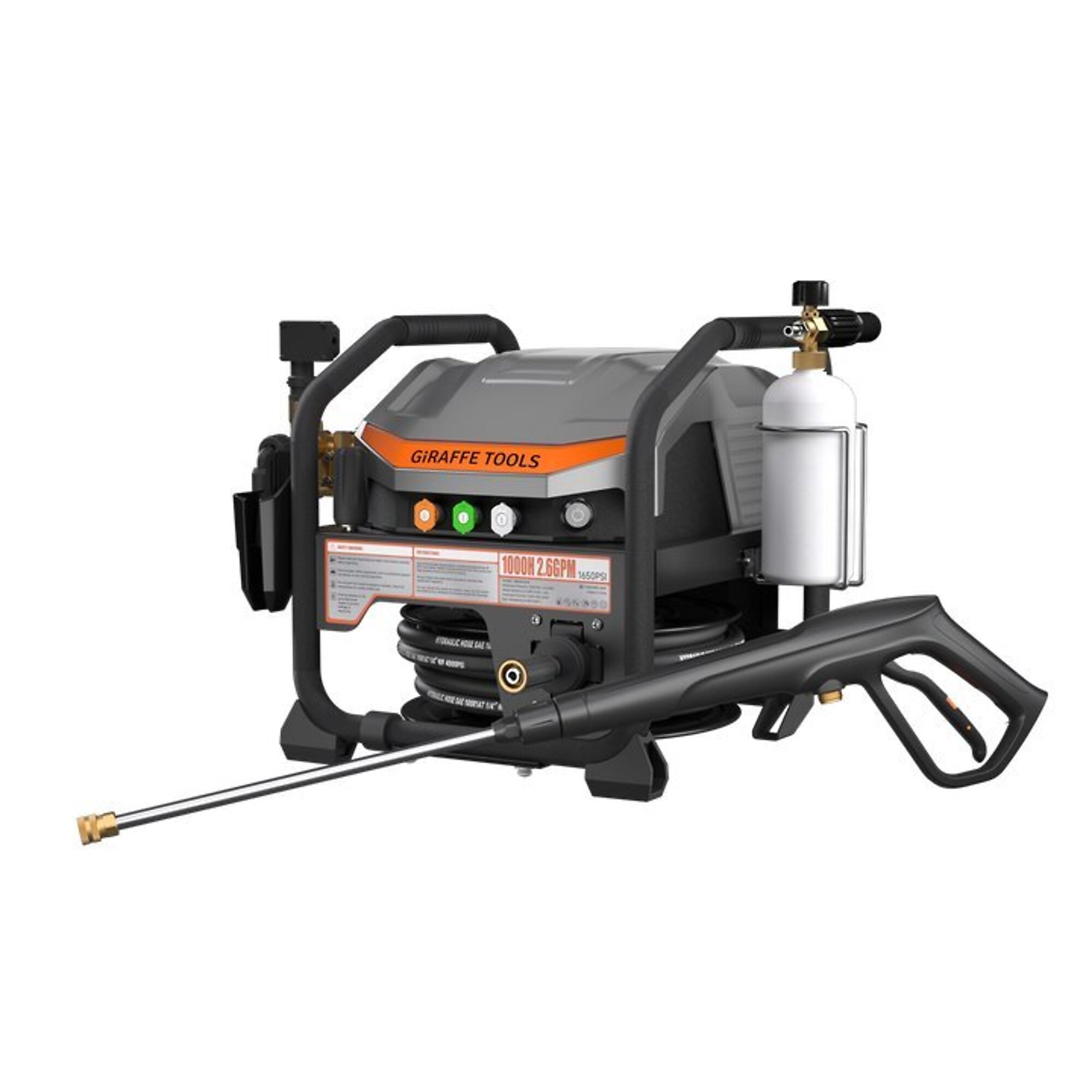 Giraffe Tools Commercial UltraFlow Retractable Pressure Washer — 2.6 GPM, Model# HBA5010US
